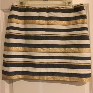 J crew skirt stripes size 6